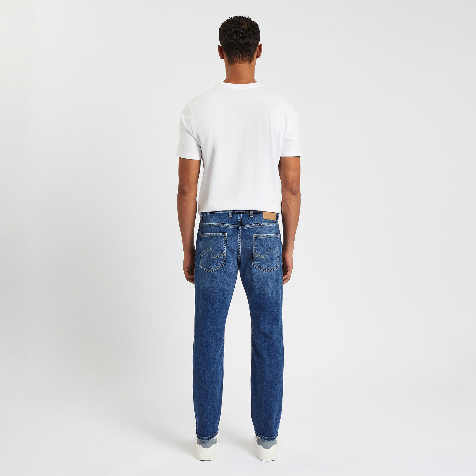 Jean straight 3 longueurs Bleu