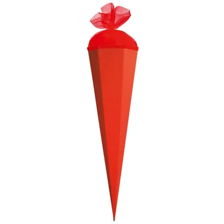 Roth Bastelschultüte 85 cm farbig mit Verschluss rot