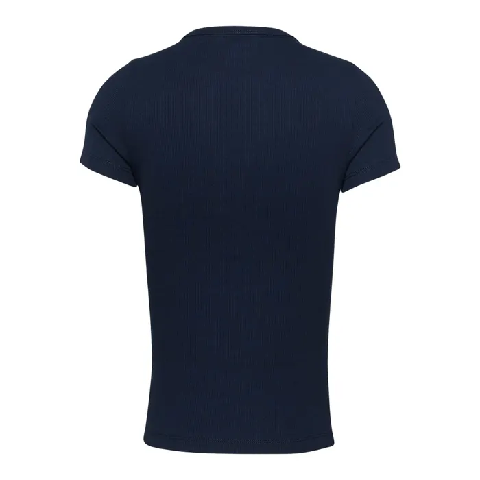 Tommy Hilfiger Slim Badge Ribbed Shirt Dames