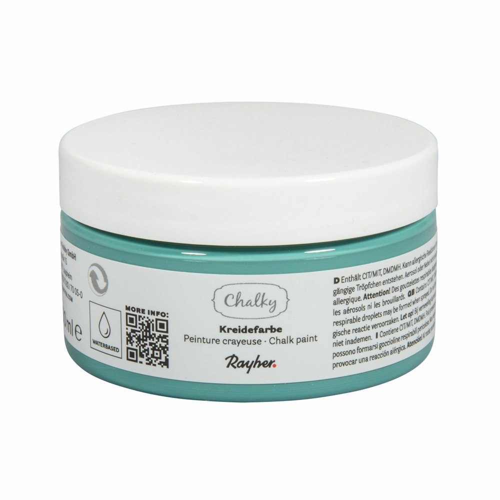 Peinture craie vert marin - chalky finish - 100 ml
