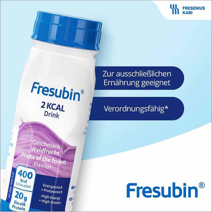 Fresubin 2 kcal Drink Mischkarton Trinkflasche, 24X200 ml