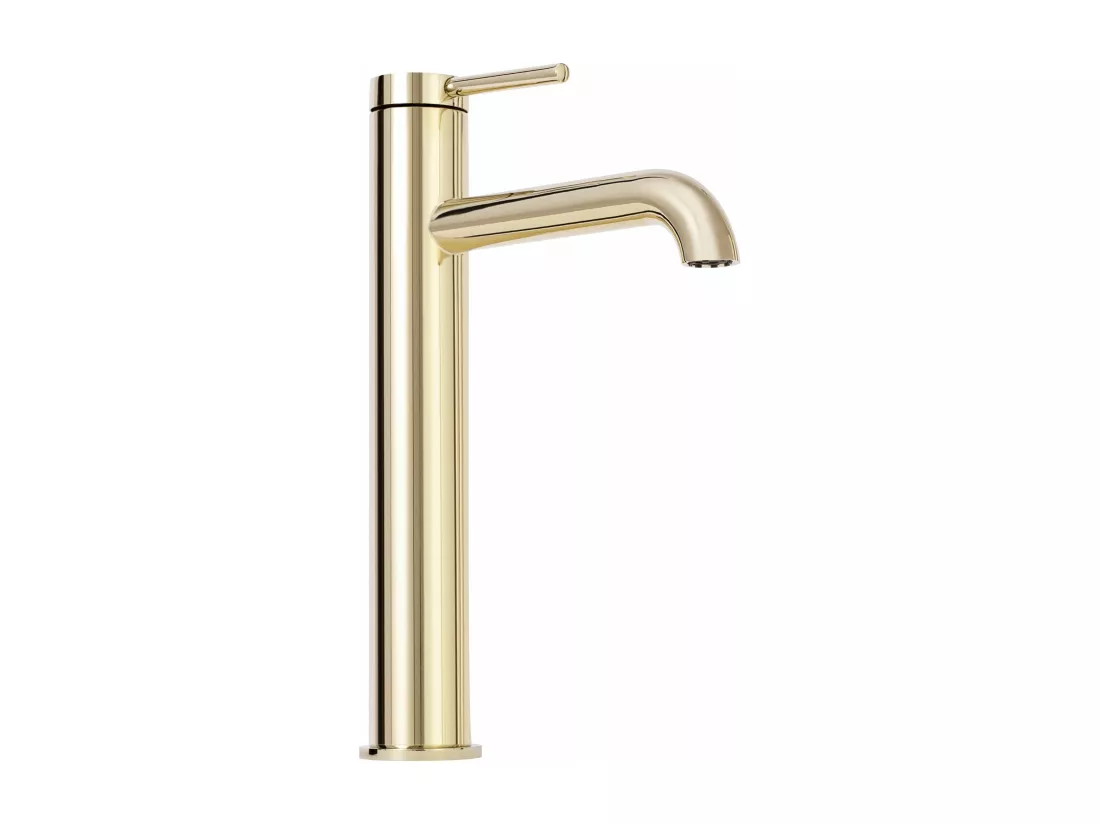 Robinet de lavabo REA JS-B801-1G Spot High Gold en laiton doré triple surface