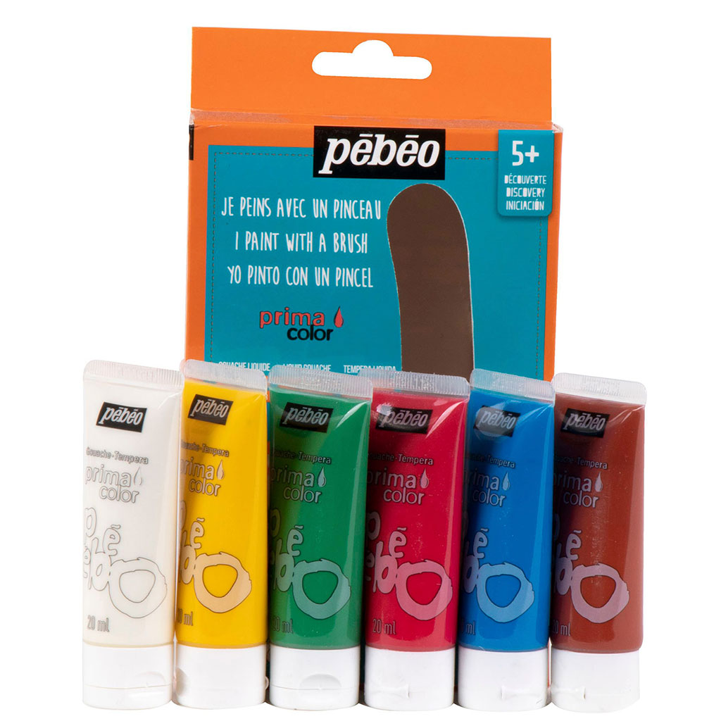 Coffret enfant découverte peinture au doigt 6 tubes 20ml