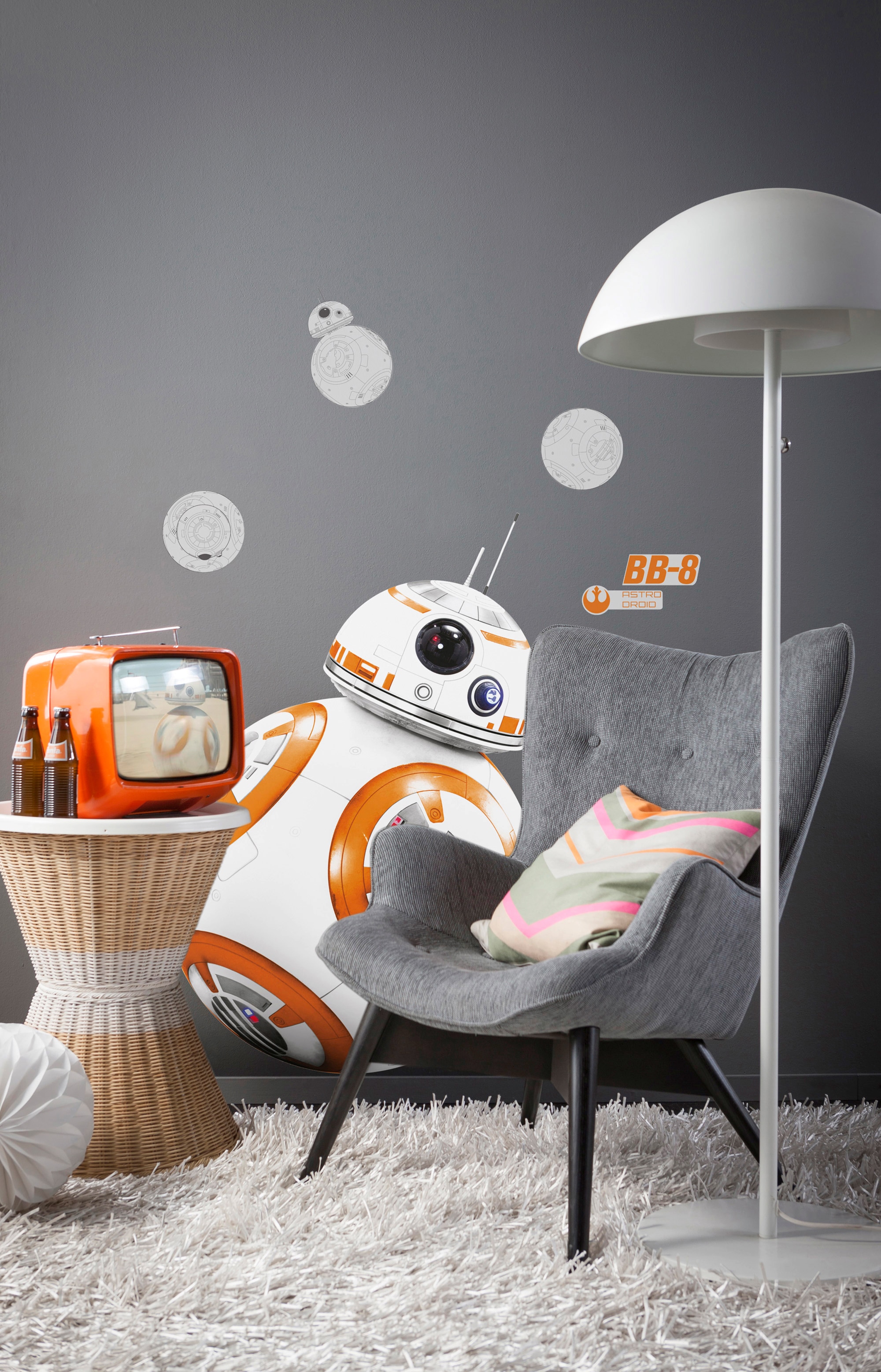 Komar Wandtattoo »Star Wars BB-8 - Grösse 100 x 70 cm« selbstklebend, Wandsticker, Kinderzimmer