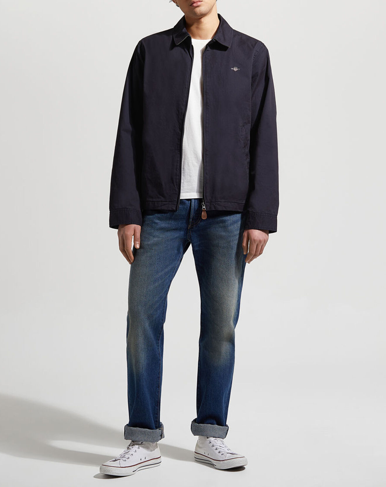 Gant Blouson Anorak bleu marine