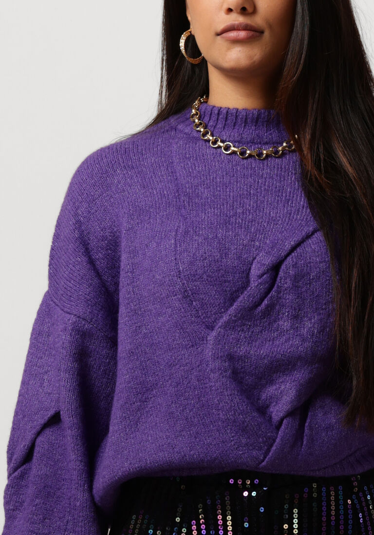 Y.A.S. paarse y.a.s. trui yaslexu ls knit pullover
