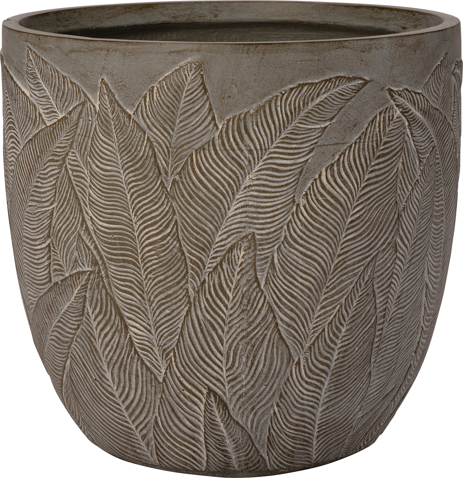 Intratuin bloempot Joris grijs D 44,5 H 43,5 cm
