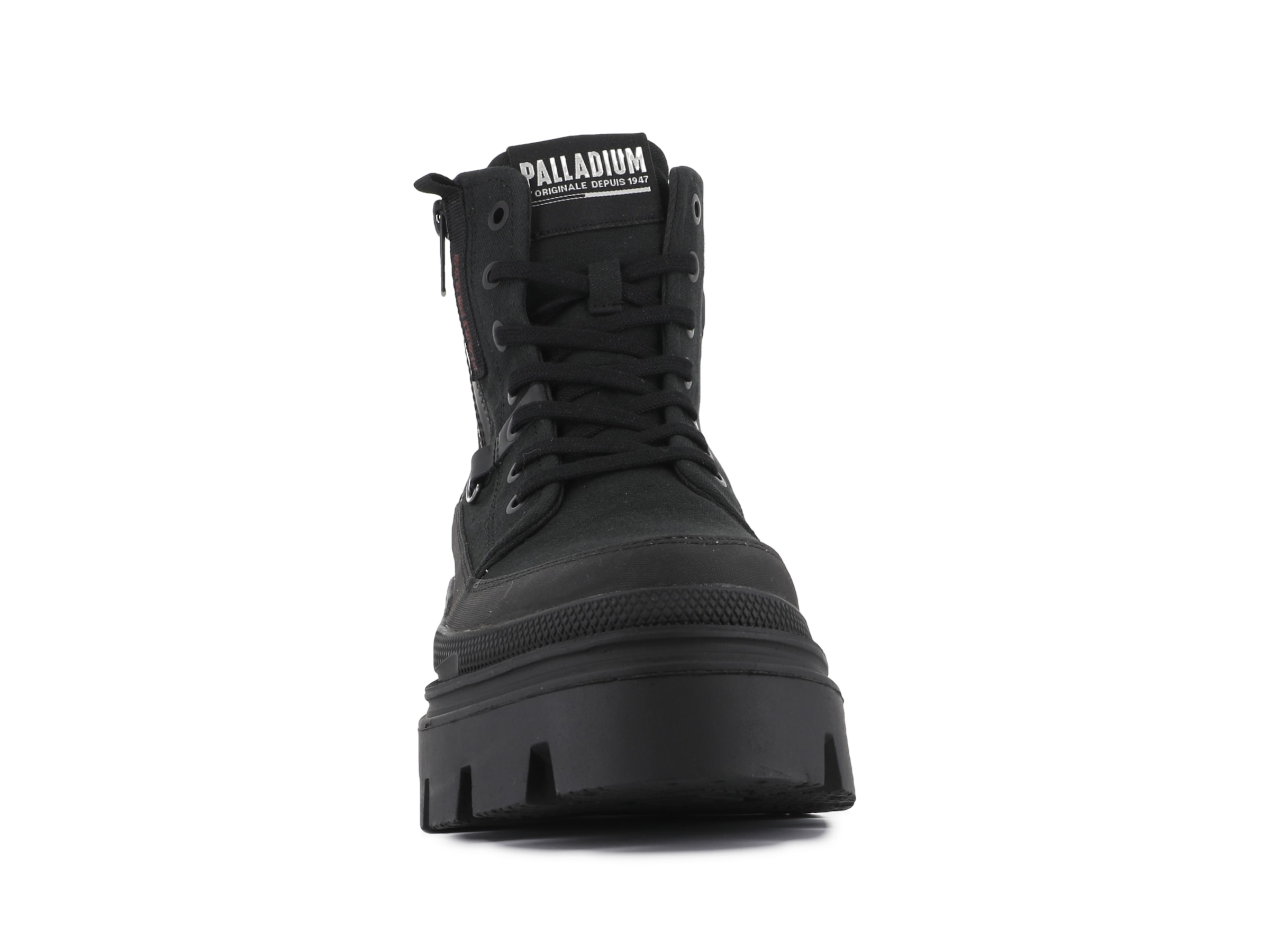 Palladium Schnürboots »PALLASQUAD ZIP TX«  Chunky Boots, Schnürstiefel mit Plateausohle aus Canvas