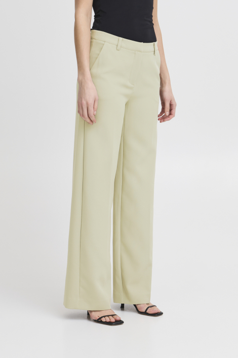 Ichi groene dames broek