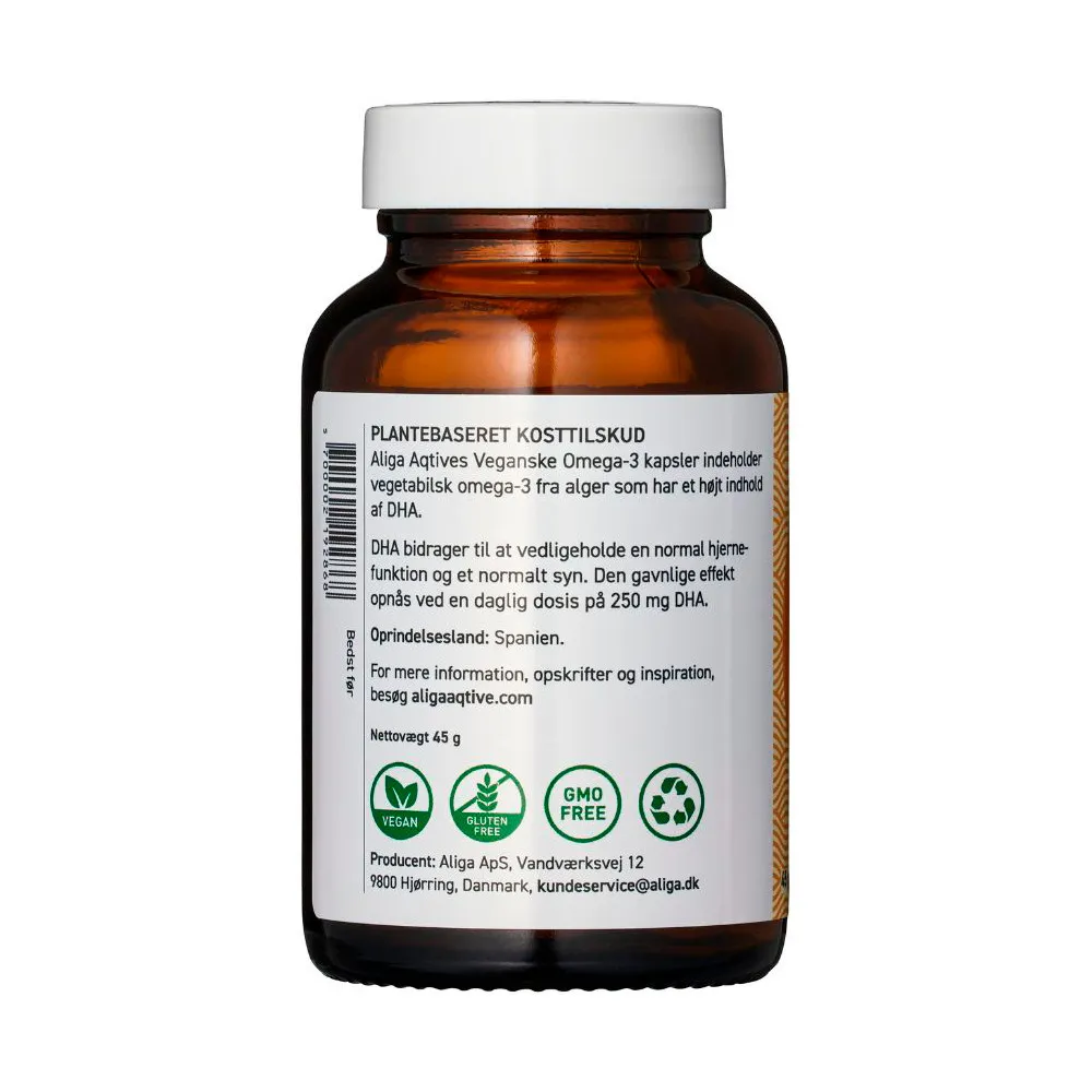 Aliga Aqtive Vegansk Omega-3 - 60 softgels