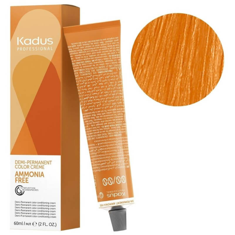 Coloration semi-permanente sans ammoniaque 0/34 doré cuivré mix Kadus 60ML