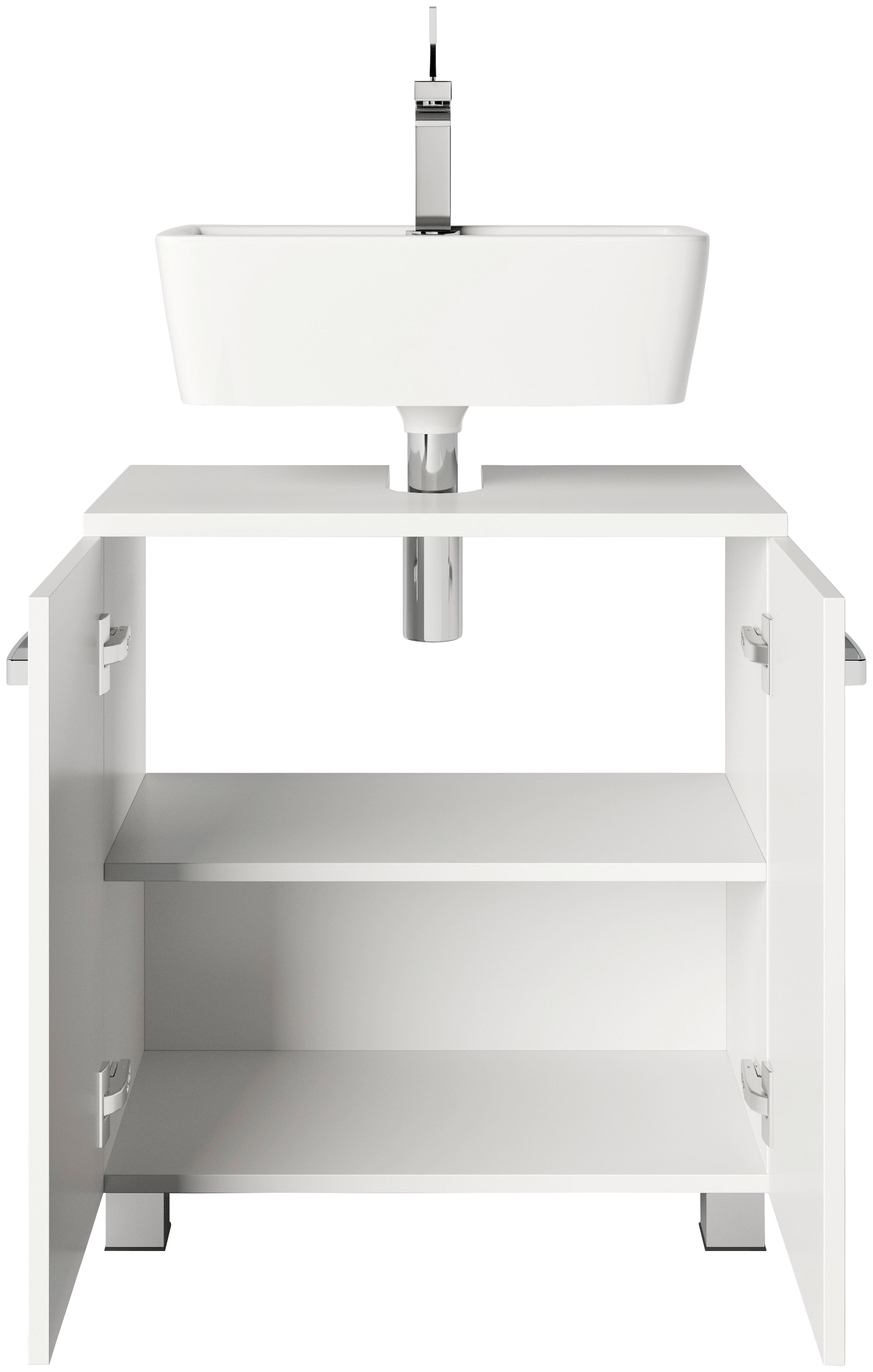 welltime Waschbeckenunterschrank »Cosmo« BxTxH: ca. 60x32,5x63,5 cm,  2 Fächer