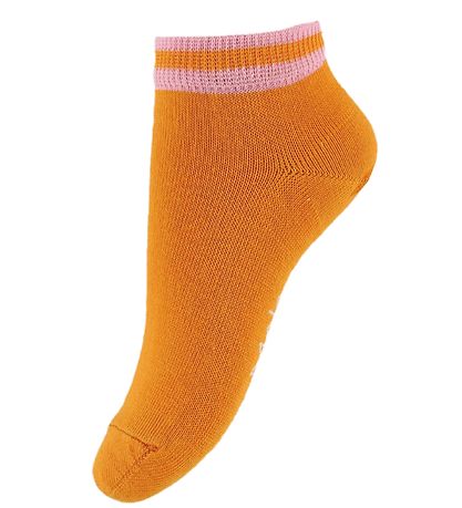 Molo AnkelStrømper - 2-pak - Noja - Rosa/Orange m. Glimmer