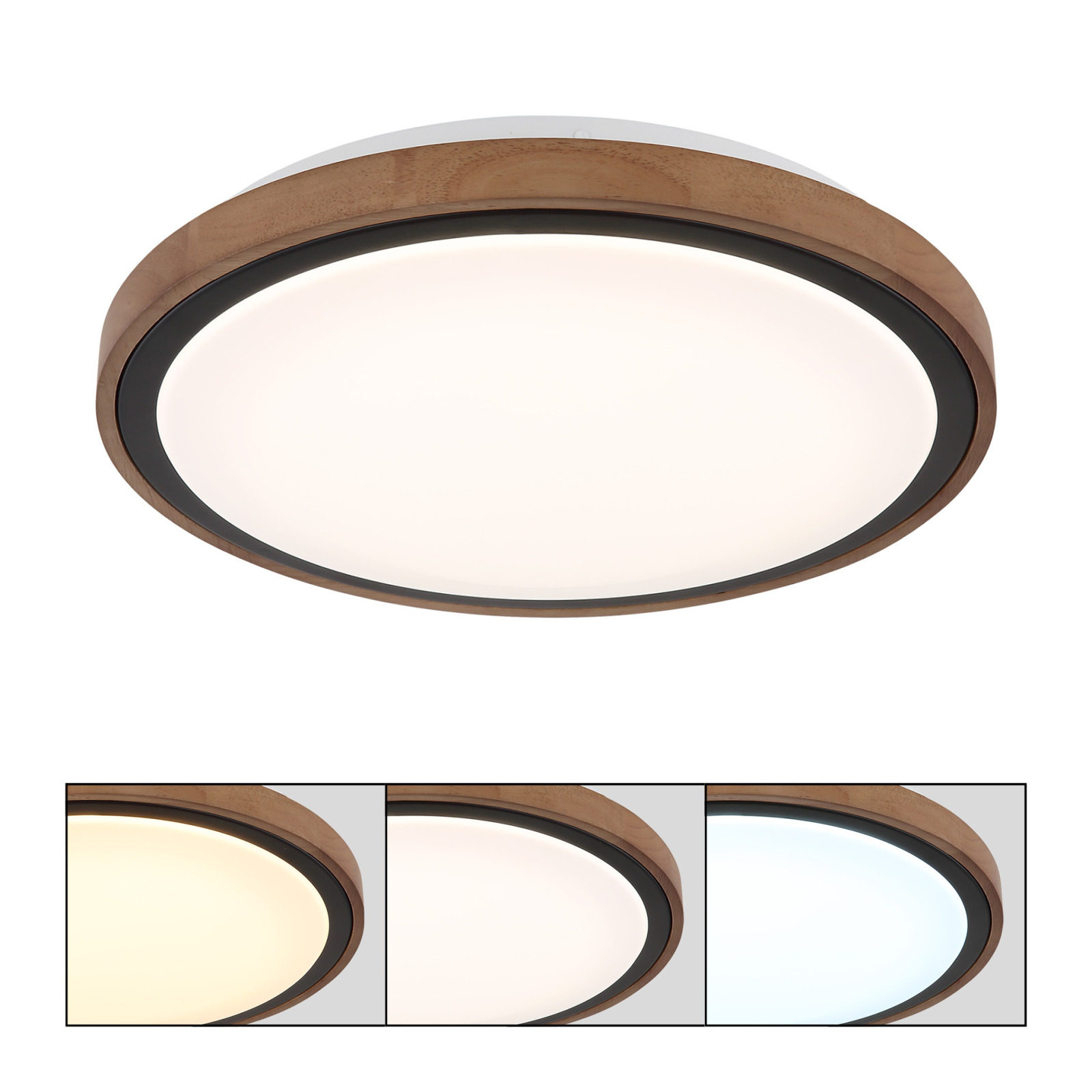 LED-Deckenleuchte - braun-opal - Memoryfunktion