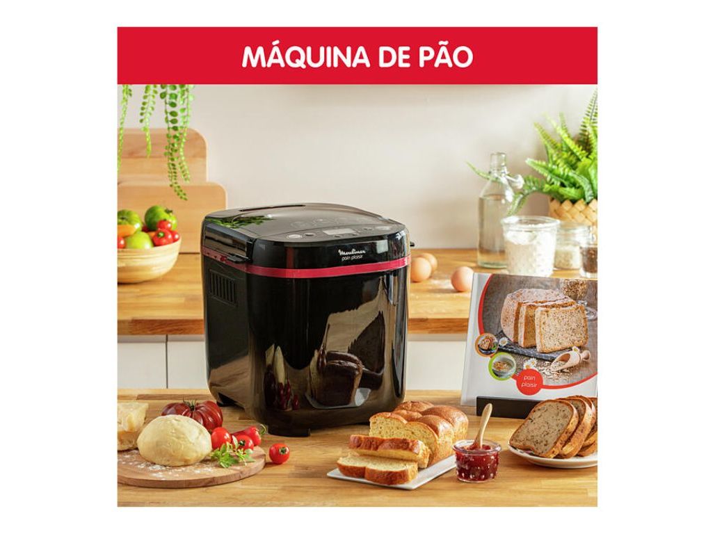 MÁQUINA FAZER PÃO MOULINEX OW220830 PAIN PLASIR 650W