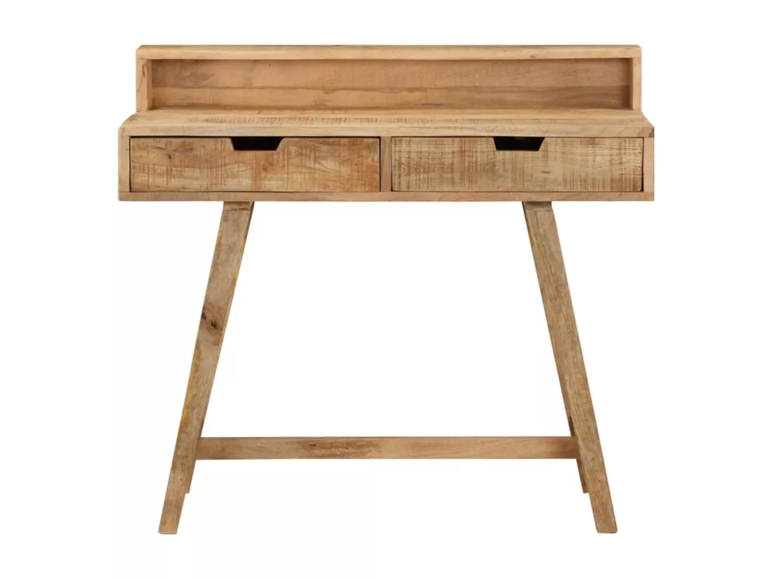 Bureau 100x45x90 cm Bois de manguier brut solide