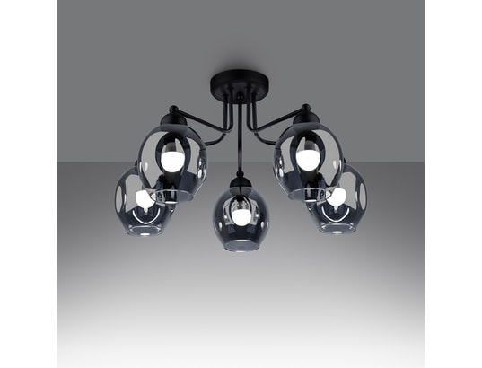 SOLLUX LIGHTING - Lustre fillan 5 noir
