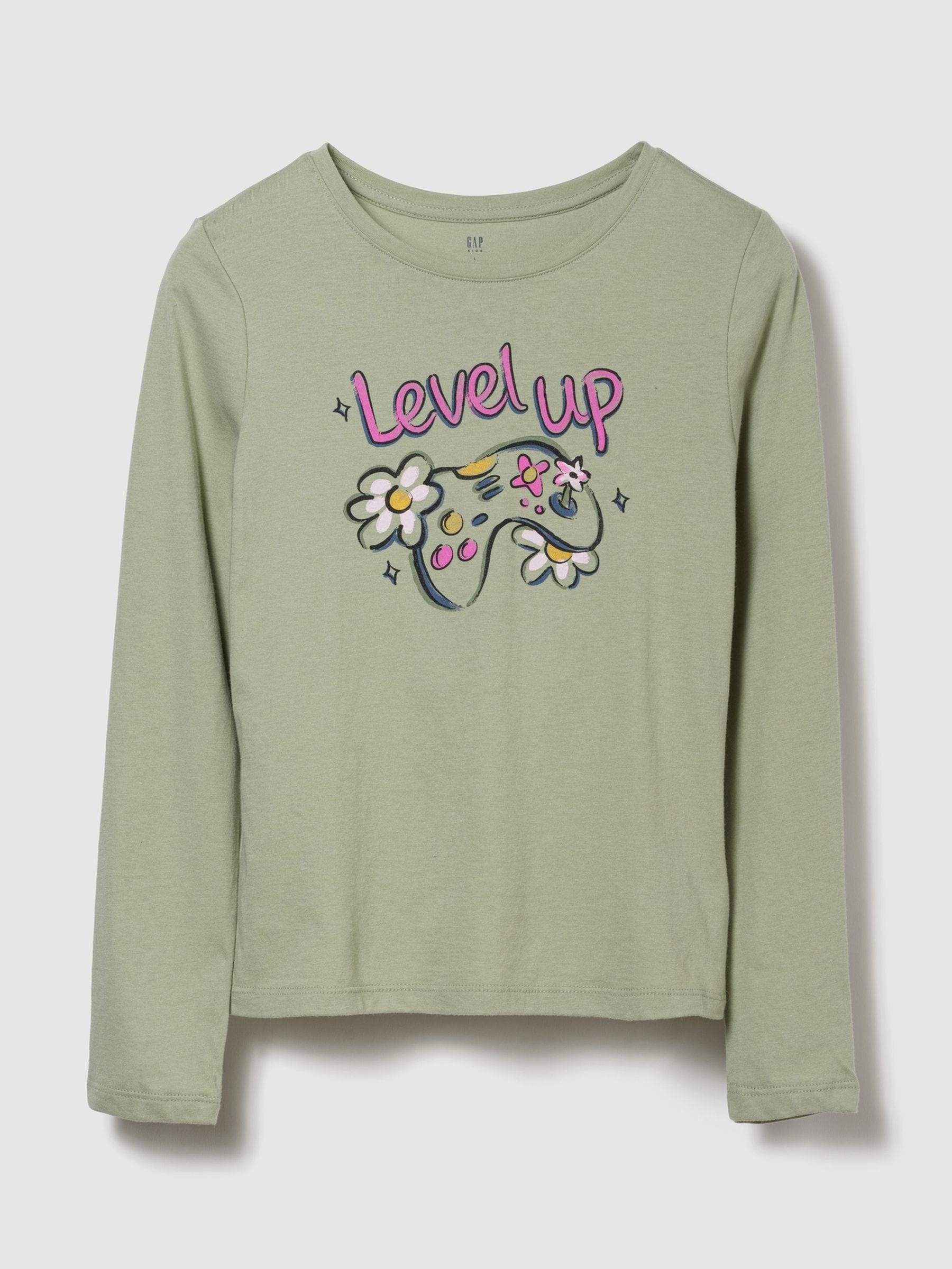 Groen - Gap T-shirt met print (4-13jaar) (4-13jaar)