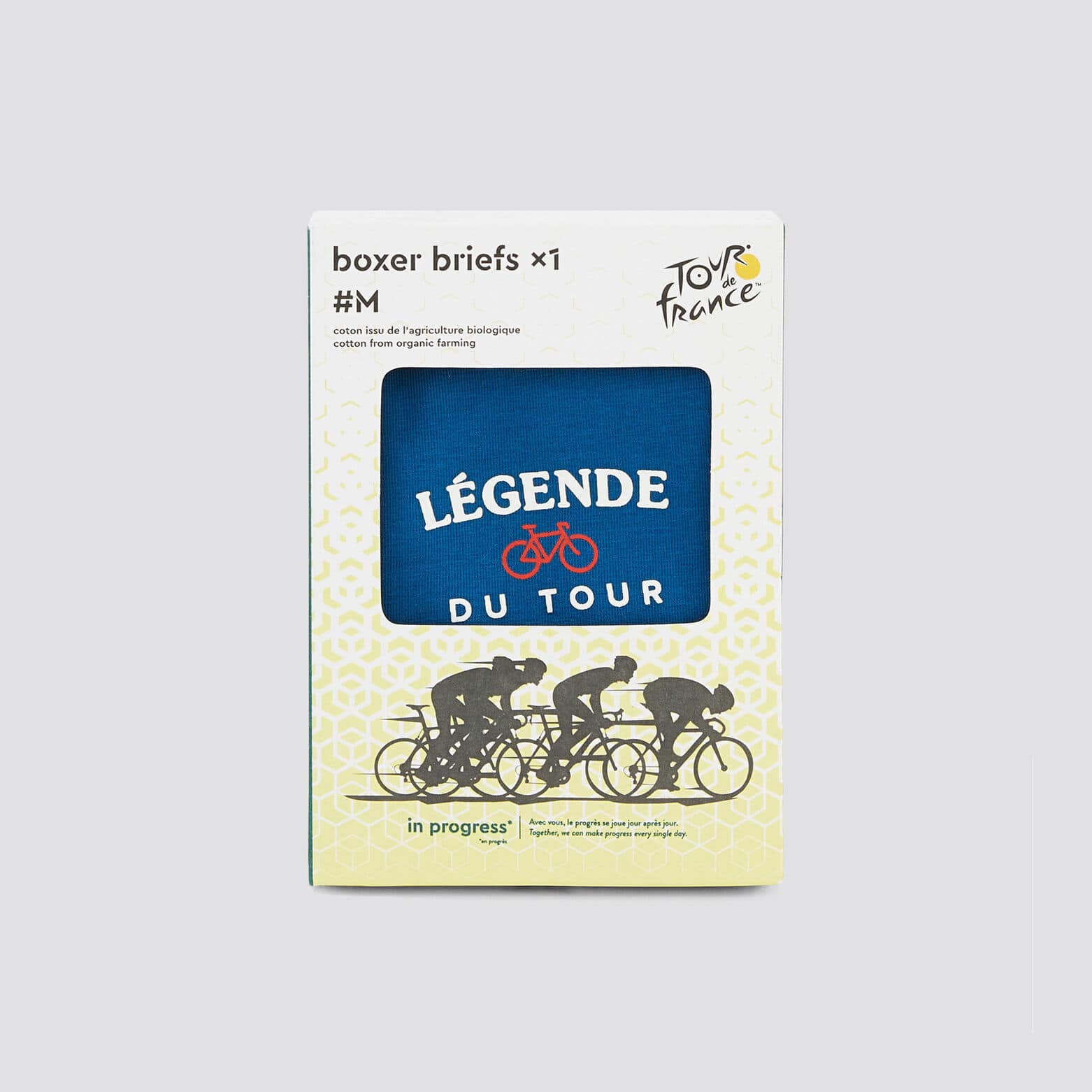 Boxer motif licence Tour de France Bleu