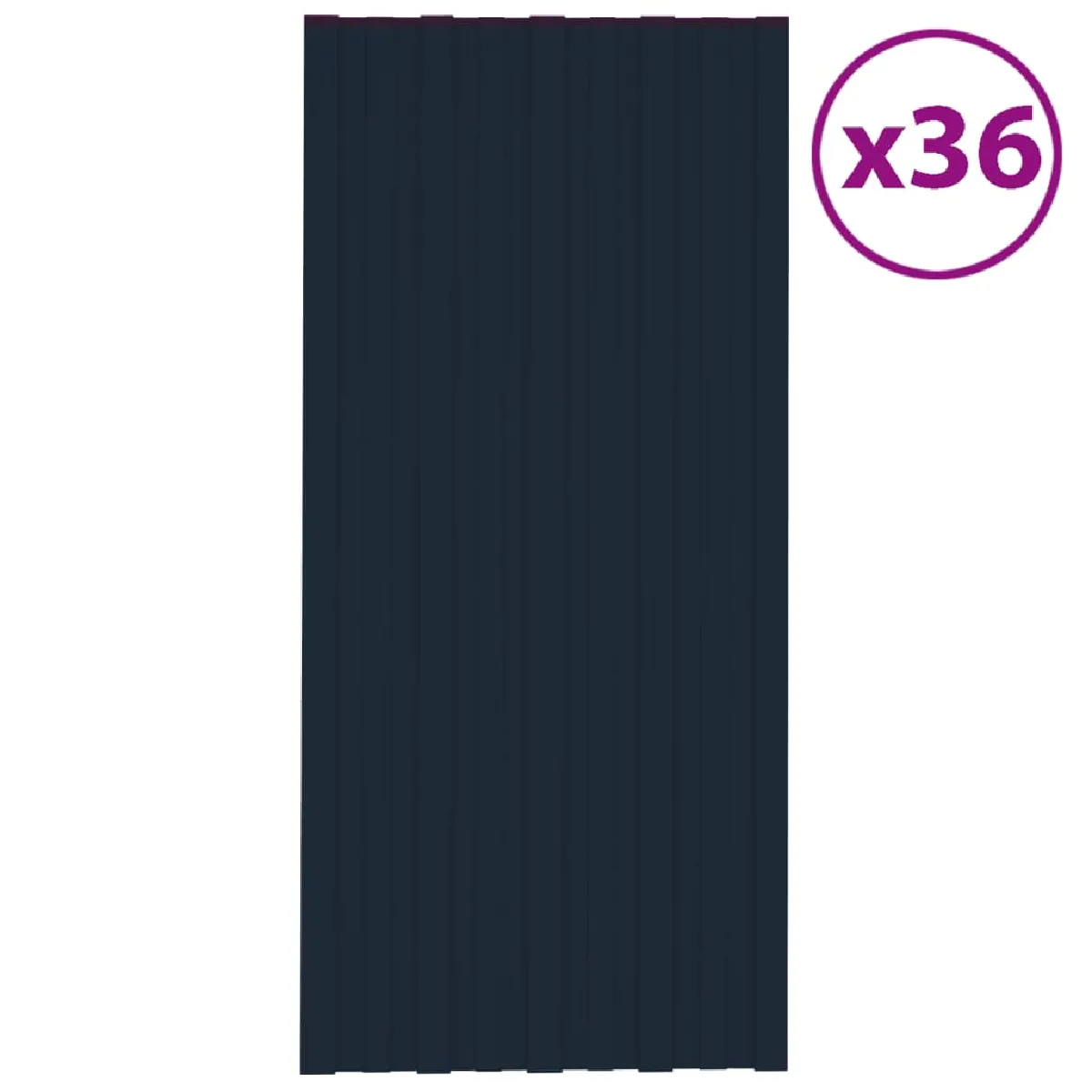 vidaXL Panneaux De Toiture - Anthracite