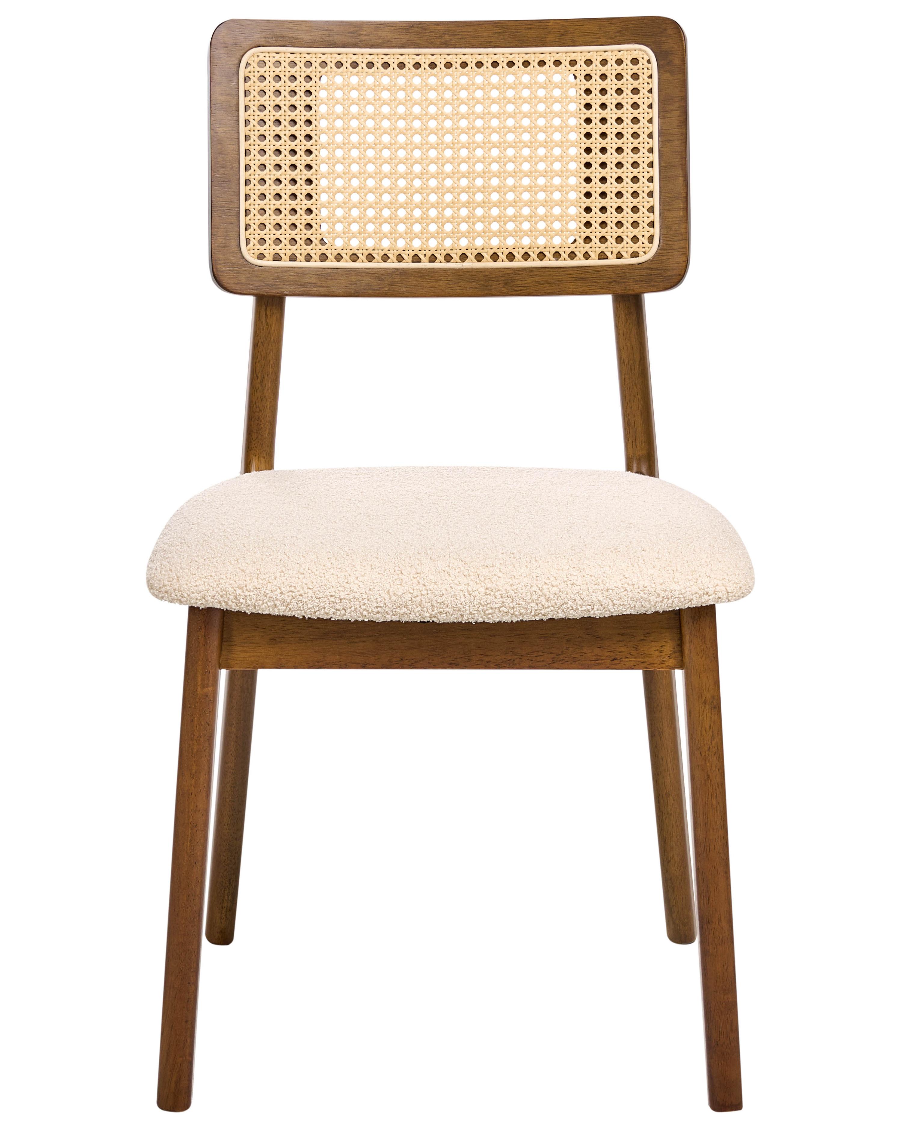 Set van 2 eetkamerstoelen EMBAR Hout Bruin