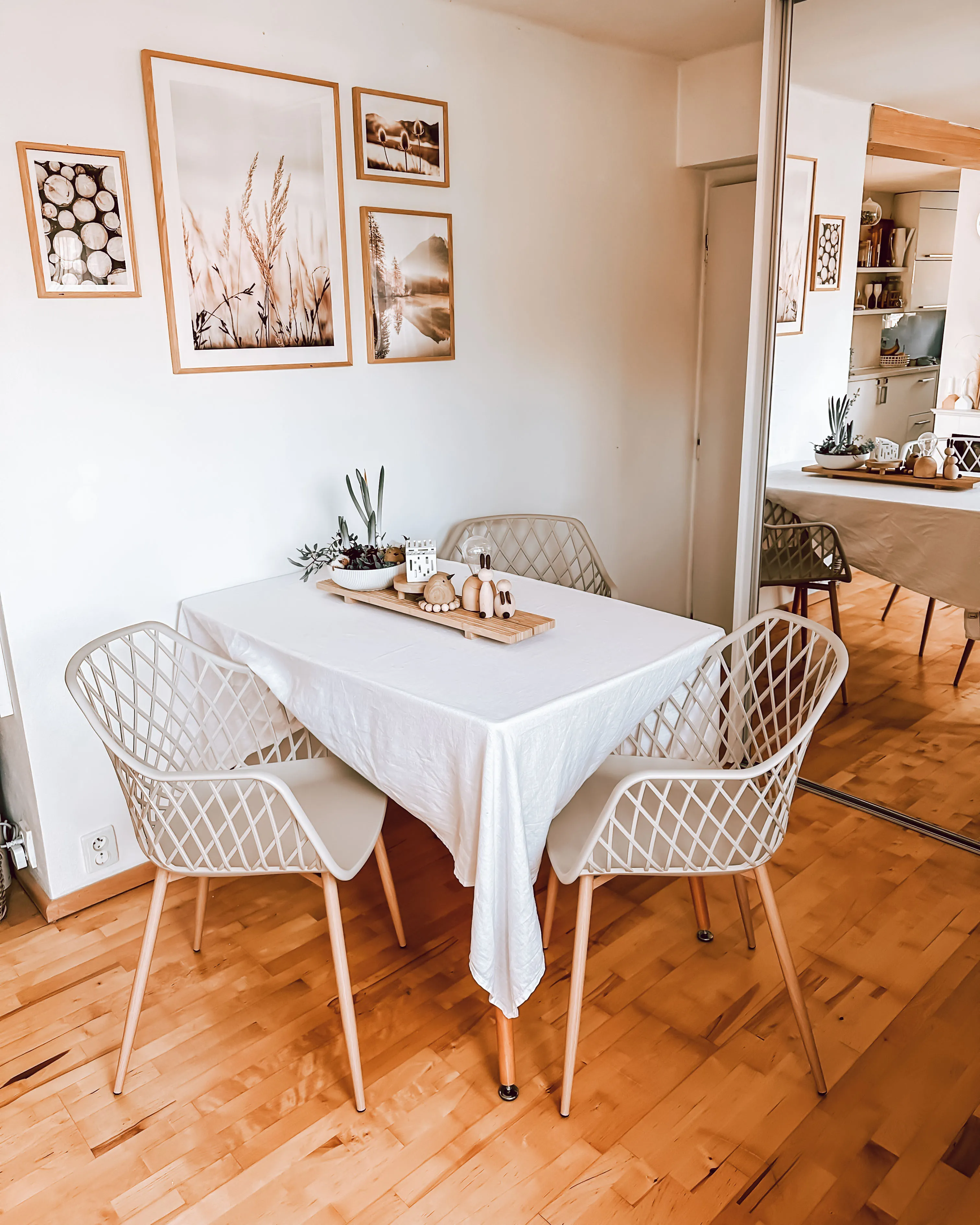 Set van 2 eetkamerstoelen NASHUA Beige