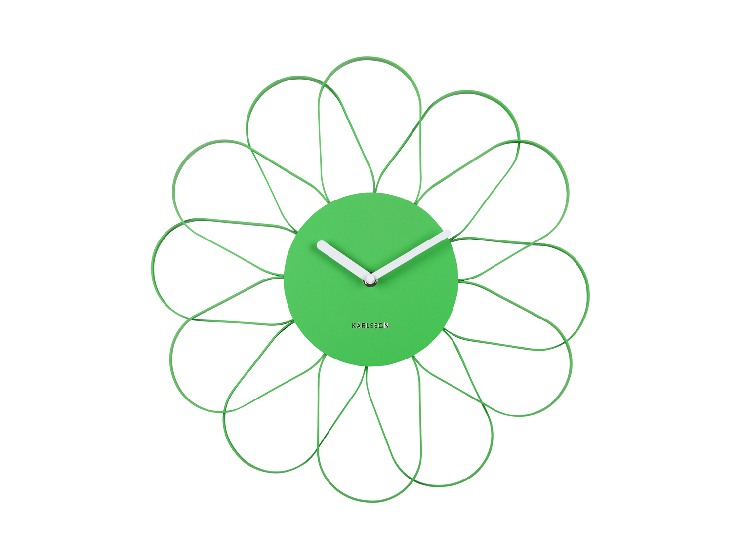 Wall clock Arkis iron bright green