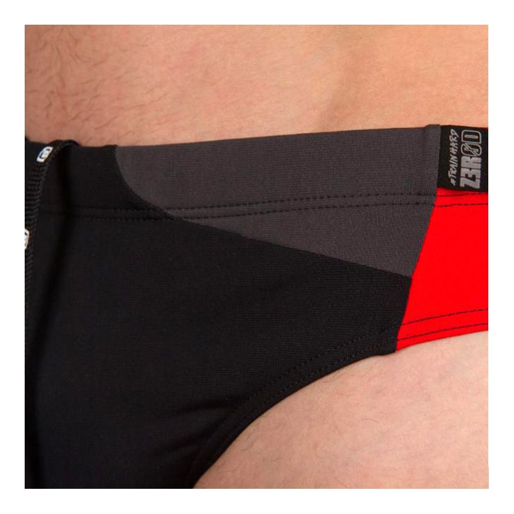 Z3rod SLIP DE BAIN - Slip de bain Homme black/grey/red