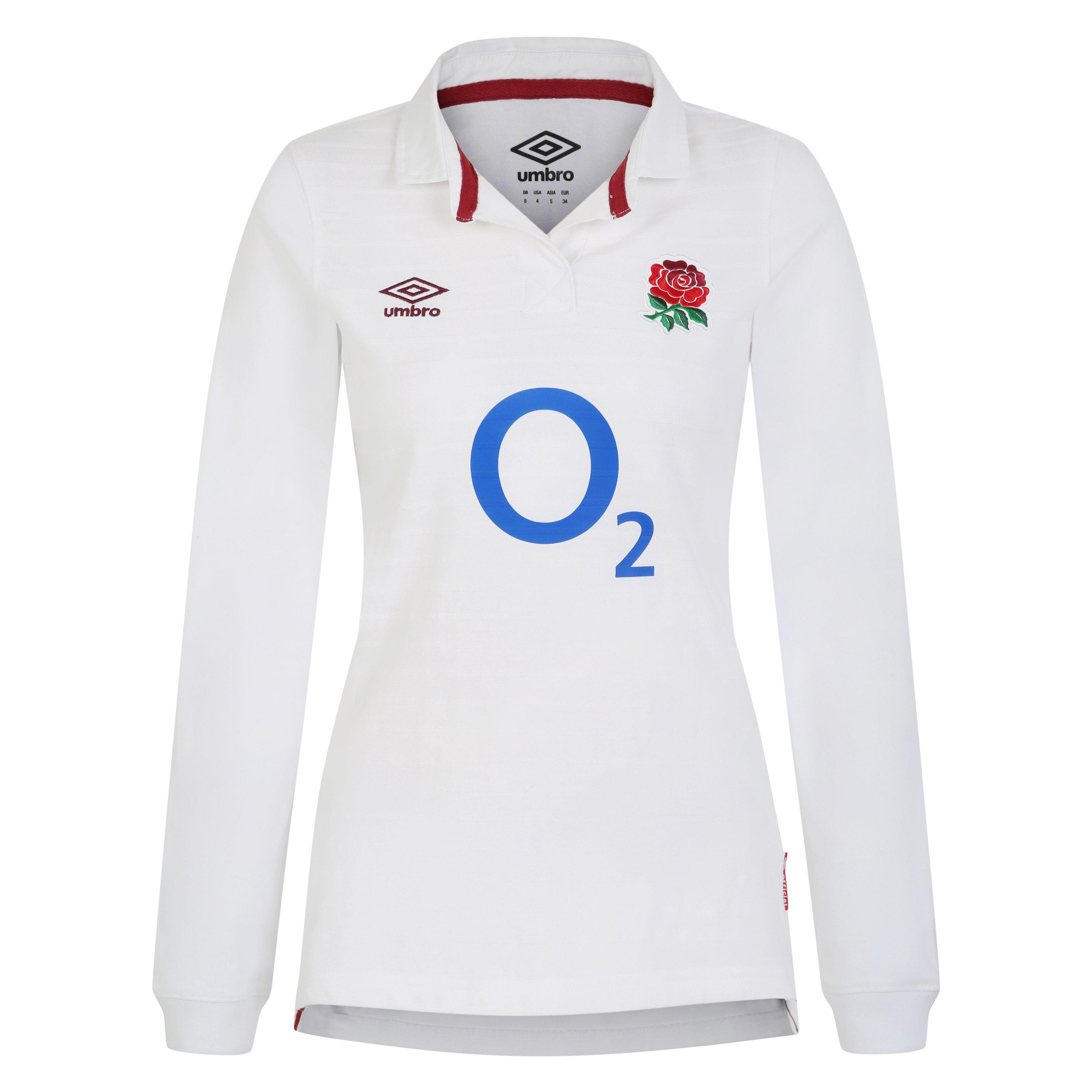 Umbro England Rugby Home Long Sleeve Shirt 2023 Womens