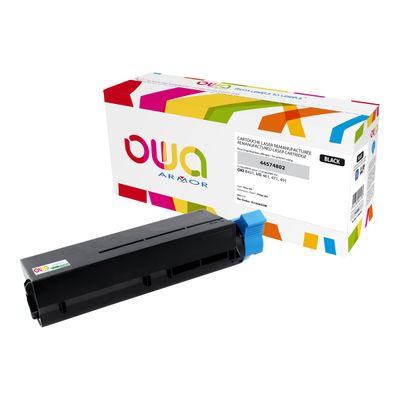 Cartouche laser compatible OKI 44574802 - noir - Owa K15665OW