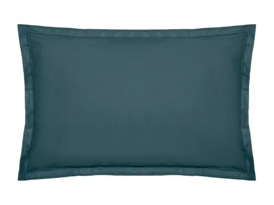 Taie d'oreiller en Coton Bleu Orage 50 x 70 cm