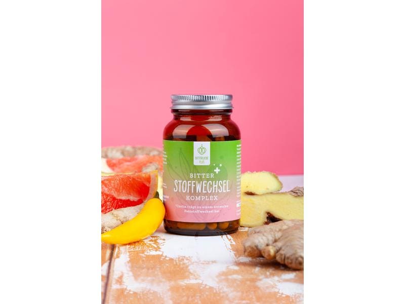 Bitterliebe Stoffwechsel Komplex 90 Kapseln Bitterstoffe plus natürliche Vitamine & Mineralstoffe für einen gesunden Stoffwechsel