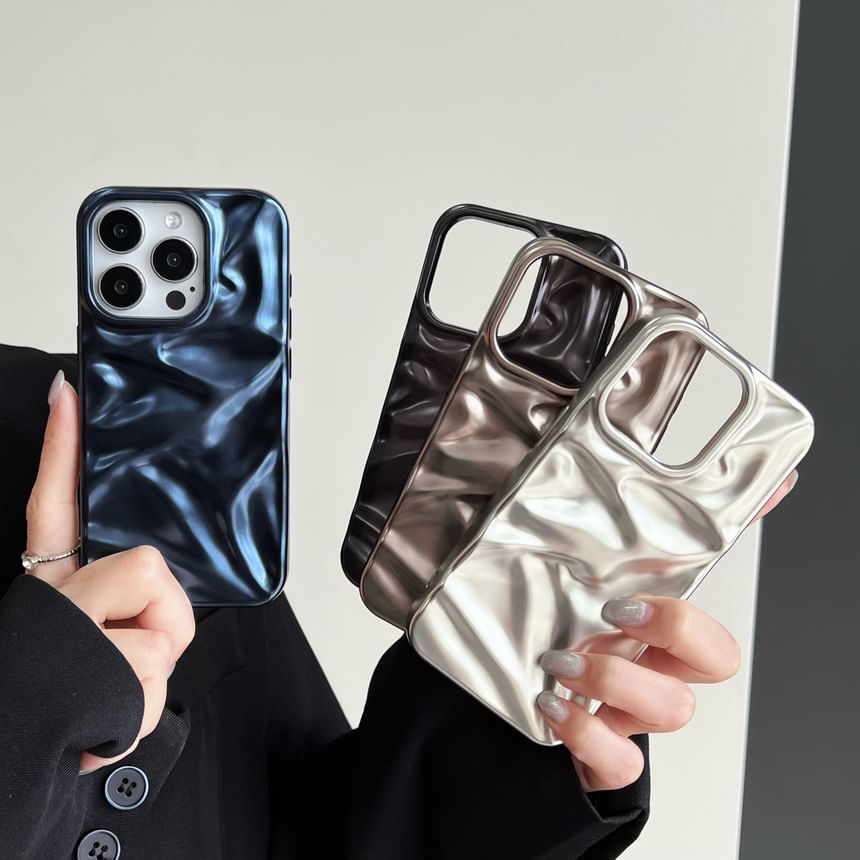 Vachie - Gestructureerd telefoonhoesje - iPhone 16 Pro Max / 16 Pro / 16 Plus / 16 / 15 Pro Max / 15 Pro / 15 Plus / 15 / 14 Pro Max / 14 Pro / 14 Plus / 14 / 13 Pro Max / 13 Pro / 13 / 13 Mini