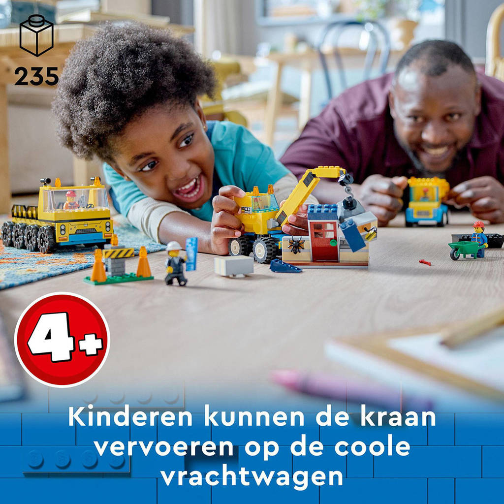 GeweldigKiepwagen, bouwtruck en sloopkraan Educatief Kleuter Speelgoed 4+ Jaar 60391