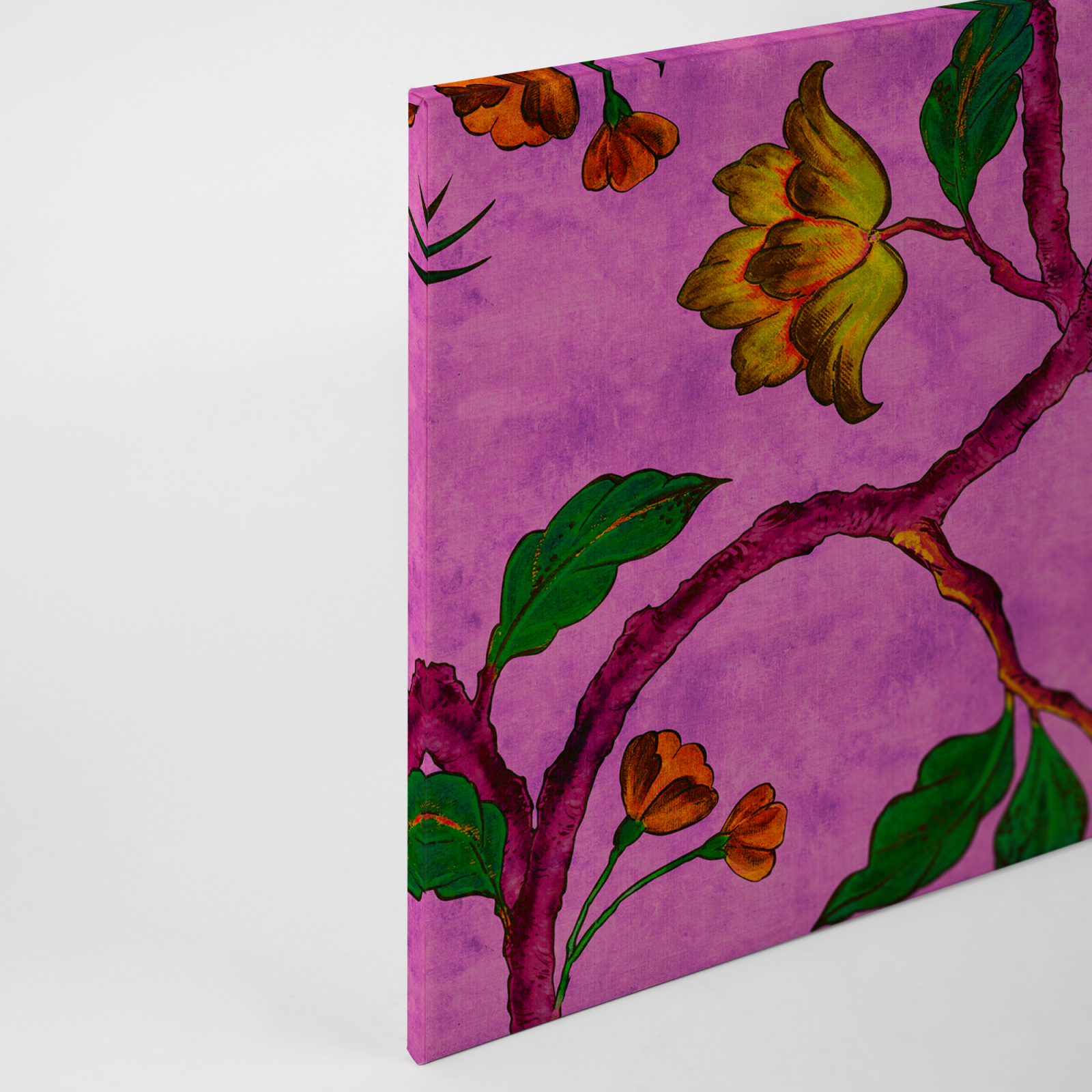 Leinwandbild PARADIESVÖGEL - rosa - 90x60 cm