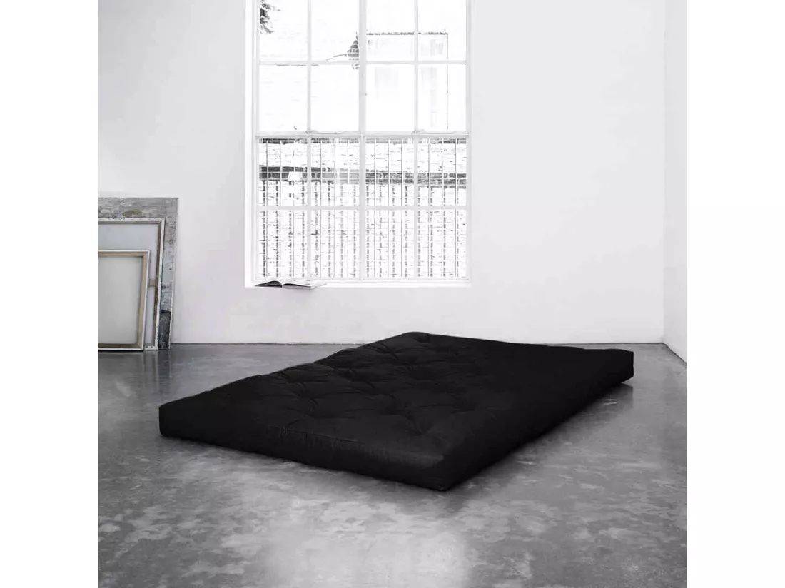 Matelas futon noir 15 cm COMFORT 180x200