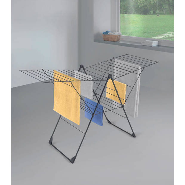 Tomado Droogrek Vento - 30 m drooglengte - Zwart