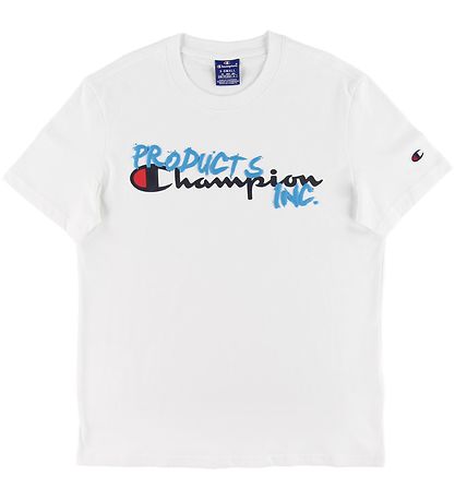 Champion Fashion T-Shirt - Weiß m. Logo