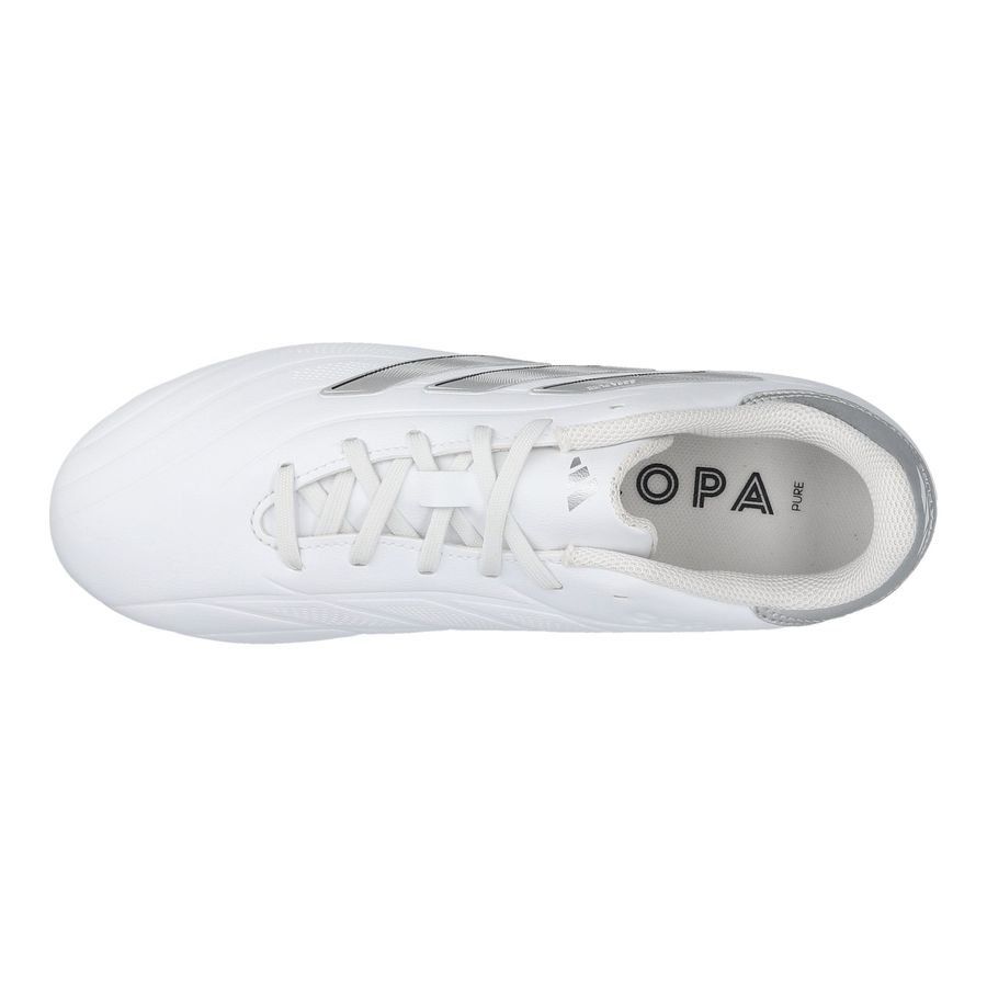 adidas Copa Pure 2 League FG Pearlized - Blanc/Argenté Enfant
