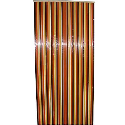 Rideau de porte brun/beige 90 x 220 cm