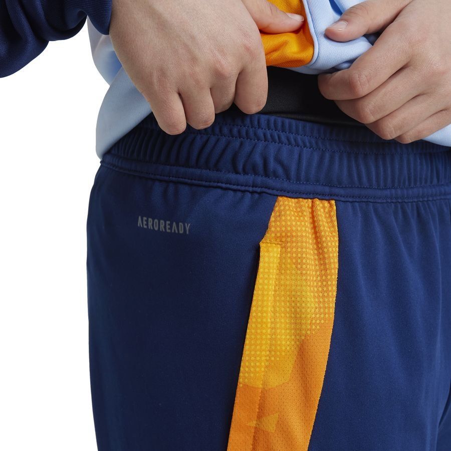 Real Madrid Bas de Survêtement Tiro 24 - Bleu/Crew Orange/Bleu Enfant