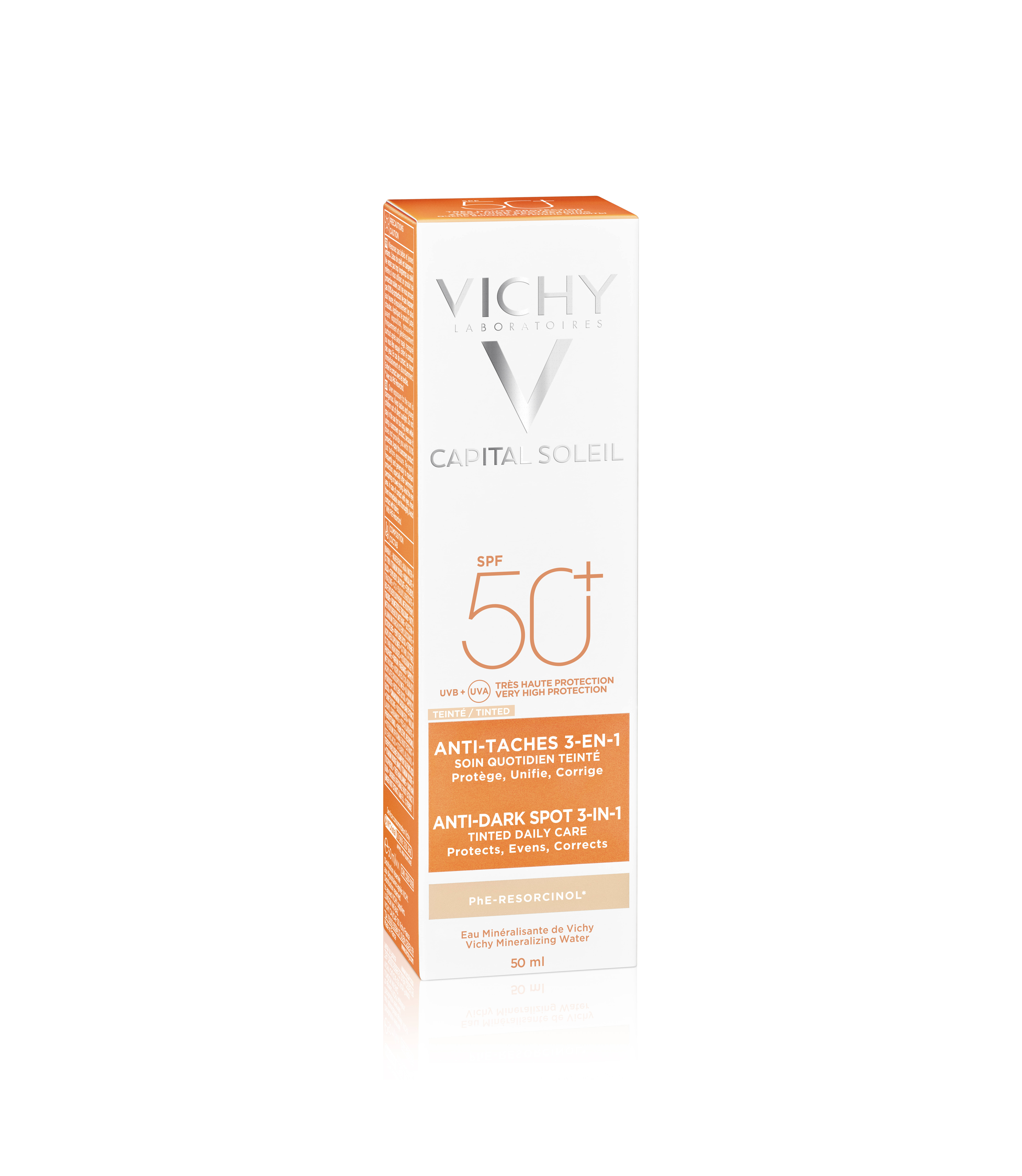 Vichy Ideal Soleil Anti-Pigment Flecken Creme<br>50 ml, Creme, 3in1 getönt LSF50+