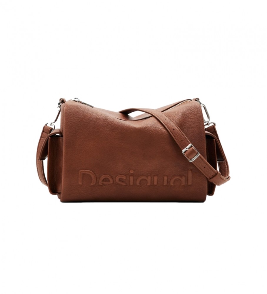 Bolsa Desigual Half Logo Havana marrom