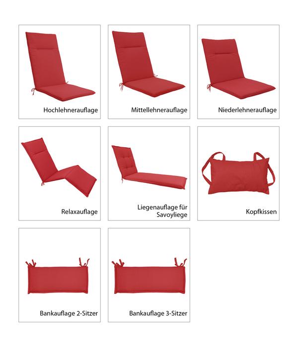 Dehner Relaxauflage Veneto, ca. B50/H4/T168 cm