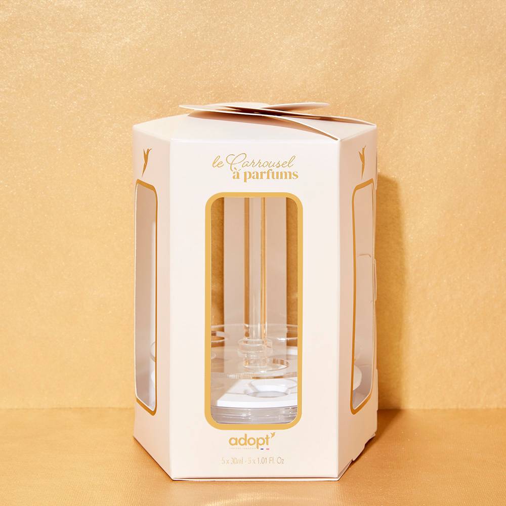 PRESENTOIR TOURNIQUET 5 eaux de parfums 30ml