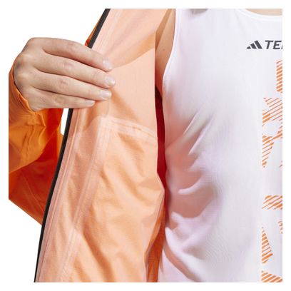Veste coupe-vent adidas Terrex Xperior Light Rain.Rdy Orange Homme