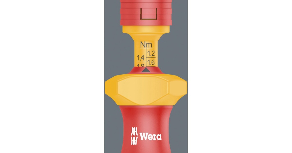 WeraKraftform Kompakt VDE 16 Torque extra slim 1 Tool Finder schroevendraaier  (Rood/geel, 16‑delig)