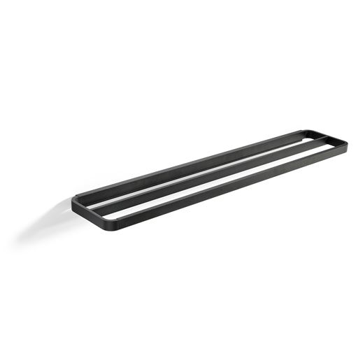 Zone Rim Dobbelt Håndklædestang, Black