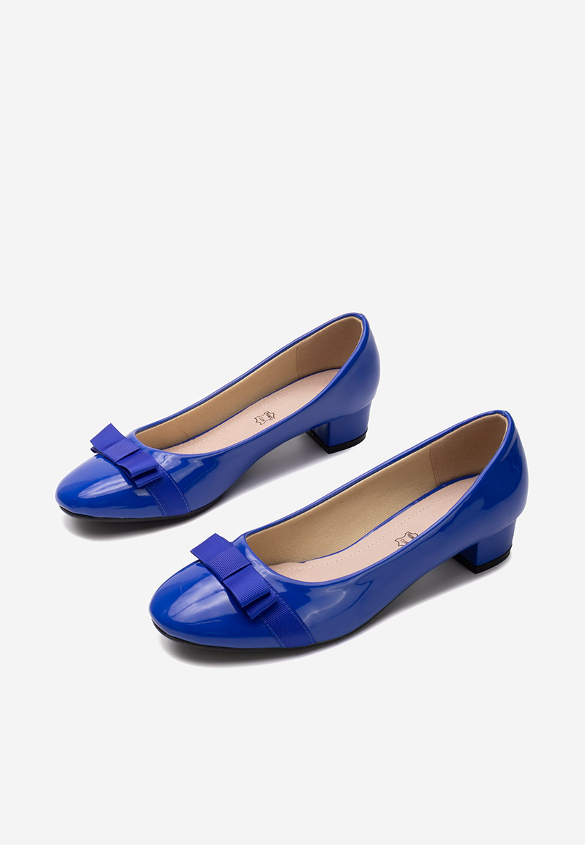 Chaussures à petit talon bleus Carasca
