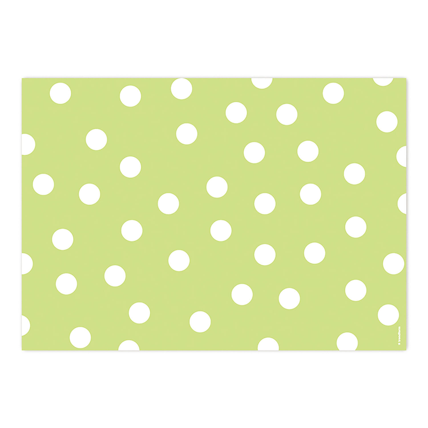 Papiertischset Polka Aqua